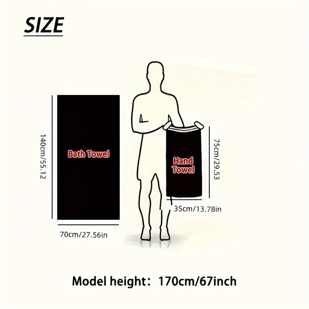 2pcs Quality Towels Wholesale Bulk Pack Soft Absorbent Quick-Dry Bath Towels Travel Sport Spa Bathroom Swim Supplies