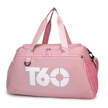 Large capacity travel bag, sports fitness backpack, with independent shoe cabinet, zipper closure, suitable for short-term and l