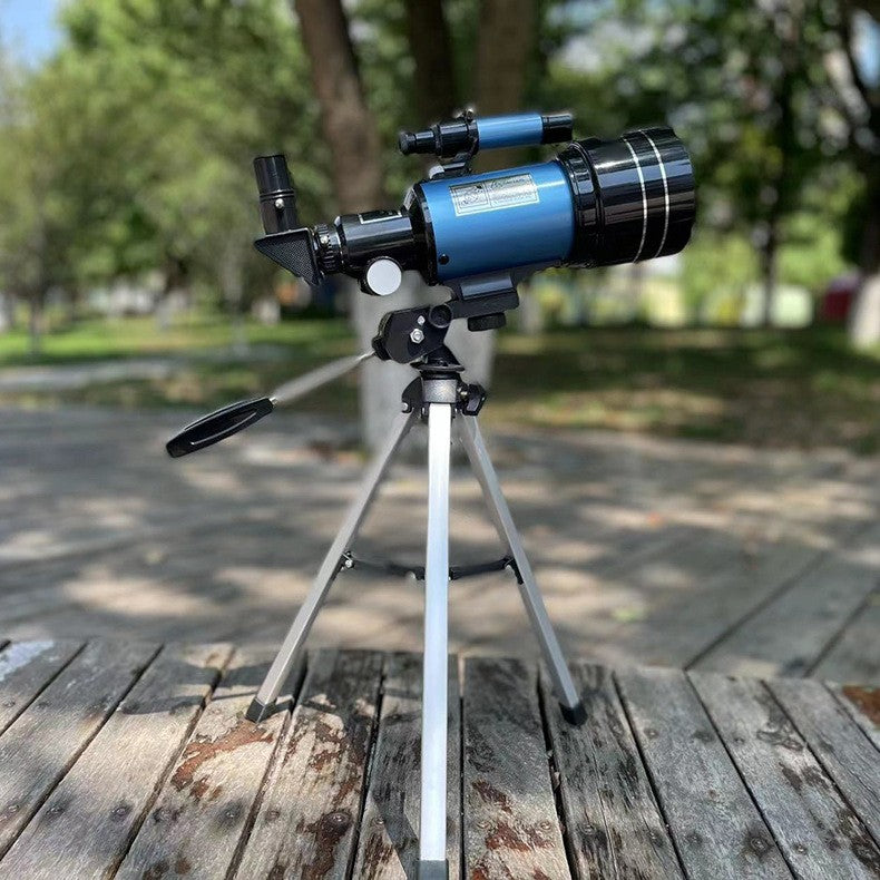 Telescópio Astronômico 30070 com Espelho Localizador Tripé Clipe de Telefone Alta Ampliação Entrada Usando Observação Astronômica de Estrelas