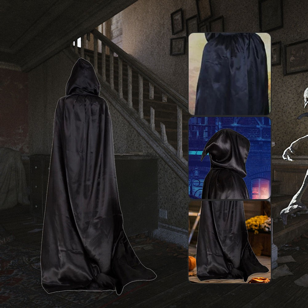 90-150cm Halloween Cloak Hooded Cape Halloween Christmas Cosplay Costume Devil Witch Vampire Cape Halloween Costumes Party Cloak
