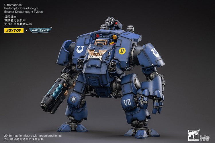JOYTOY Warhammer 40K 1/18 Action Figure Ultramarines Redemptor Dreadnought Brother Tyleas Brinquedo de Anime de Presente