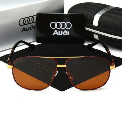 Óculos de Sol Audi Polarizados UV400 para Dirigir Masculino/Feminino Armação Quadrada Atacado Presente para Entusiastas de Automóveis