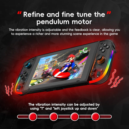 Wireless Switch L/R Controllers Hall Joystick RGB Colorful Light BT 5.3 Wake Up Six-Axis Vibrating Joypad For Switch/Lite/Oled