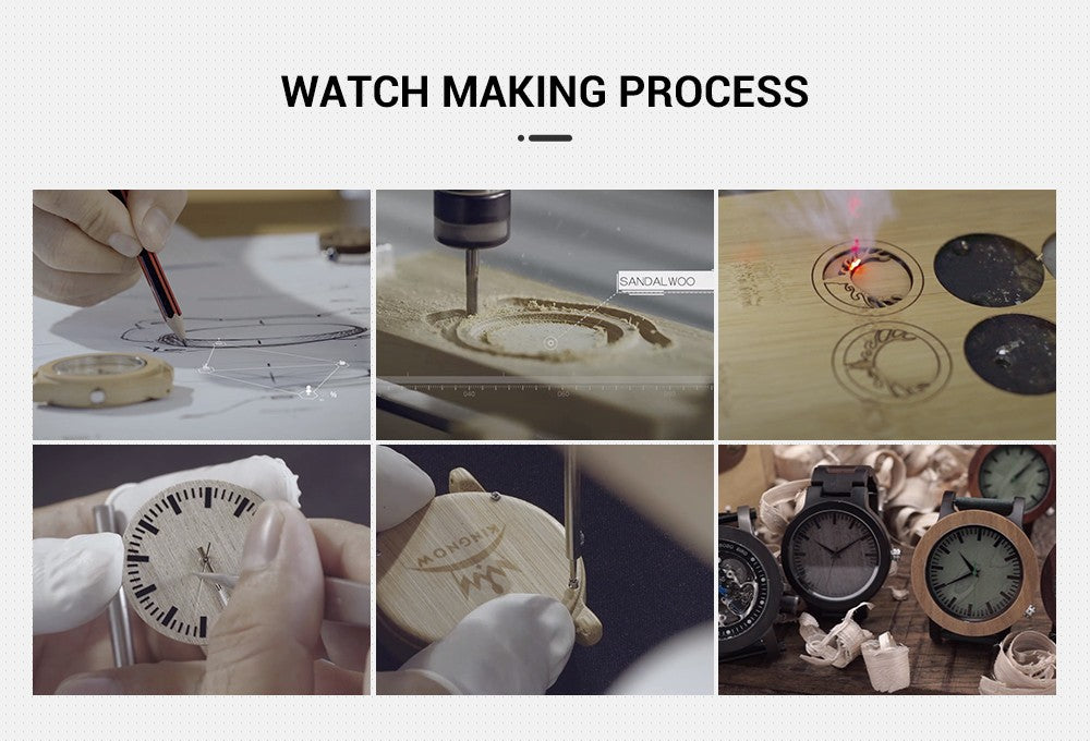 BOBOBIRD Women's Wooden Wristwatch Artistic Ladies Bamboo Quartz Watches Unique Illustration Eco-Friendly Timepieces for Women