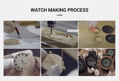 BOBOBIRD Women's Wooden Wristwatch Artistic Ladies Bamboo Quartz Watches Unique Illustration Eco-Friendly Timepieces for Women