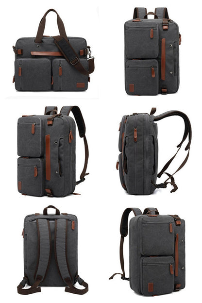 Nova Mochila Conversível Multifuncional 2025 Mochila para Notebook de 15,6/17,3 Polegadas Mochila de Viagem de Negócios Mochila Escolar de Nylon Impermeável