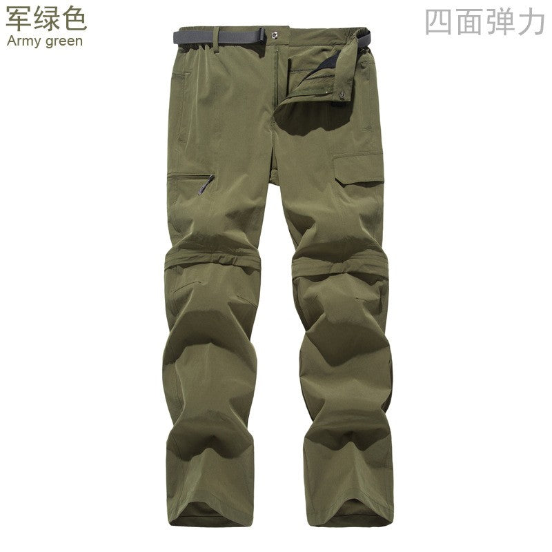 2025 Zip Off Hiking Pants Convertible Shorts Mens Cargo Work Pants Lightweight Breathable Trousers Workwear Outdoor Casual Pants
