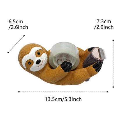 1pc sloth tape holder, creative animal home and office supplies, cute animal environment atmosphere ornaments, holiday gifts