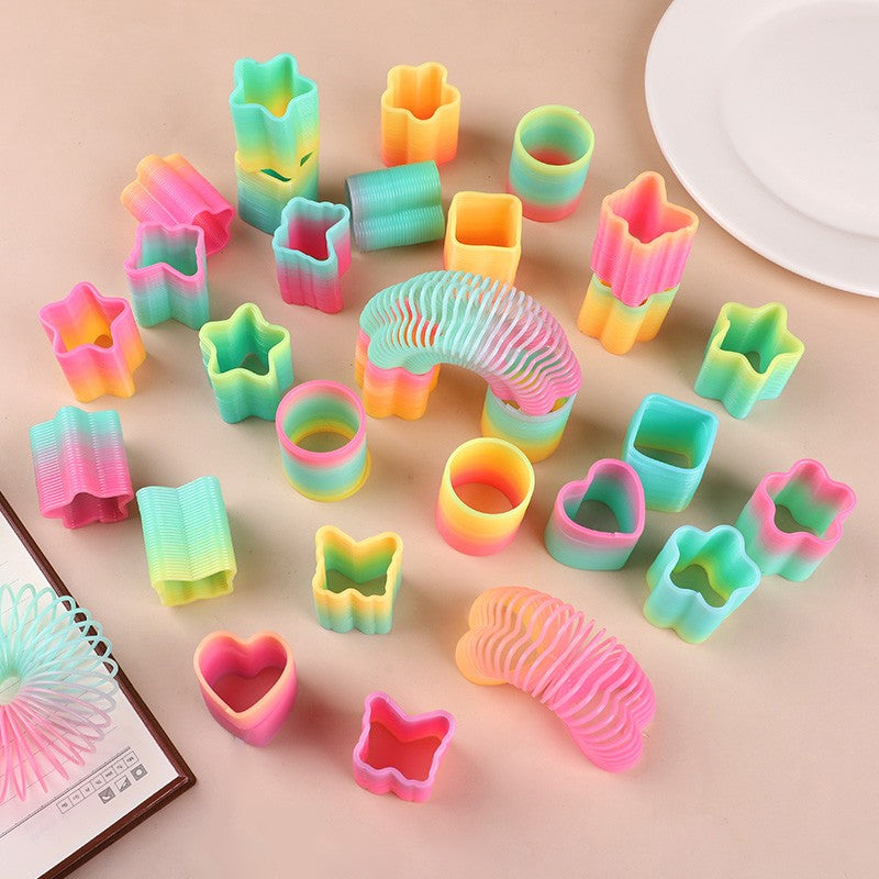 12/24Pcs Rainbow Magic Spring Toys for Kids Birthday Party Favors Pinata Fillers School Prize Wedding Christmas Boy Girl Gifts