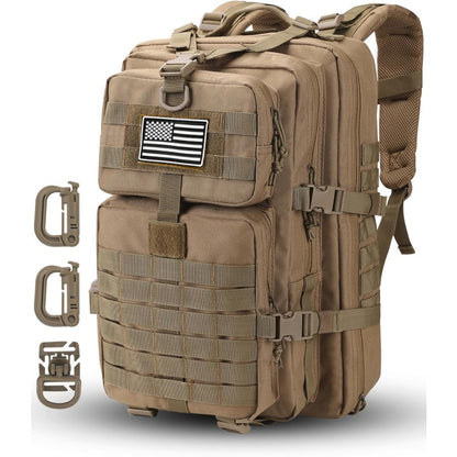50L/30L Backpack  Military Assault Pack For Men, 3 Day Bug Out Bag Molle DaypackFor Camping Outdoor Sport Rucksack Backpacks