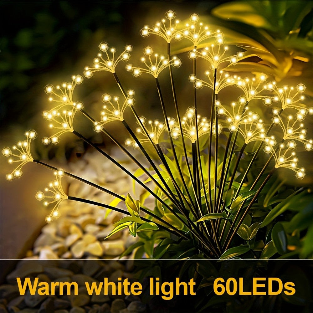 New Outdoor Solar Firework Lights | IP65 Waterproof-2 Modes Switching | Suitable for Patio, Yard, Path, Garden, Christmas Decor