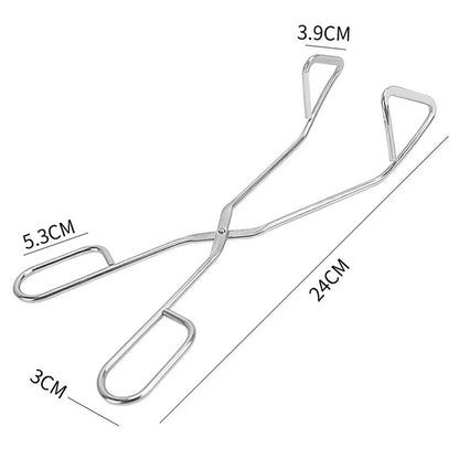 1Pc 304 Stainless Steel Scissor-Shaped Barbecue Clip Food Clip Hotel Steak Clip Barbecue Food Clip Kitchen Bread Clip