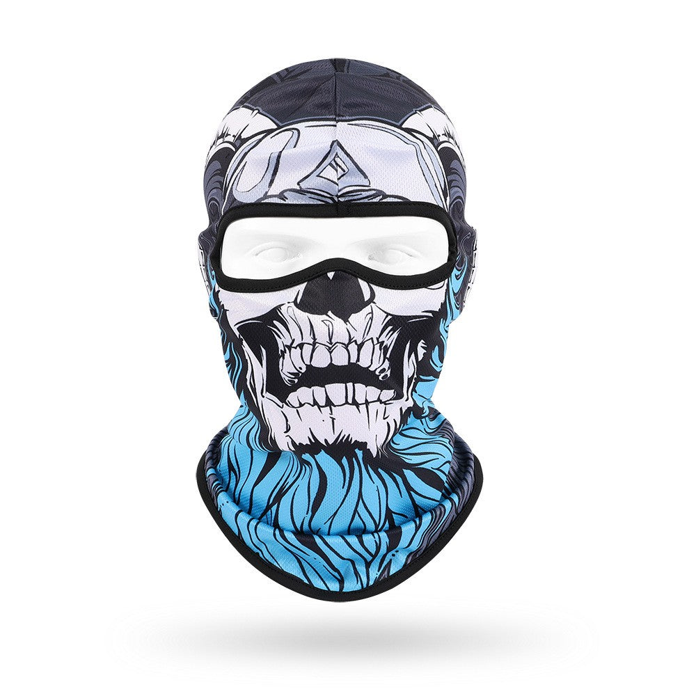 Quick-Dry Skull Face Mask - Breathable Sun Protection for Cycling & Outdoor Sports