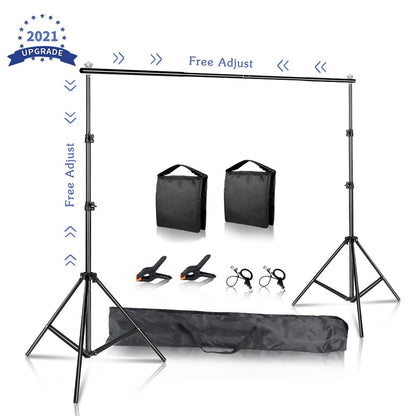 Photography Backdrop Stand Photo Studio Background Backdrops Chromakey Green Screen Support System Frame Carry Bag Light Kits