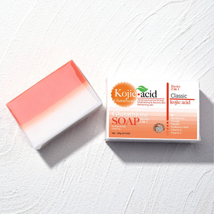 Barra de Sabonete de Mel Orgânico Mais Vendido 100g com Ácido Kójico + Glutationa Anti-Acne Ajuda no Clareamento do Banho e Rosto