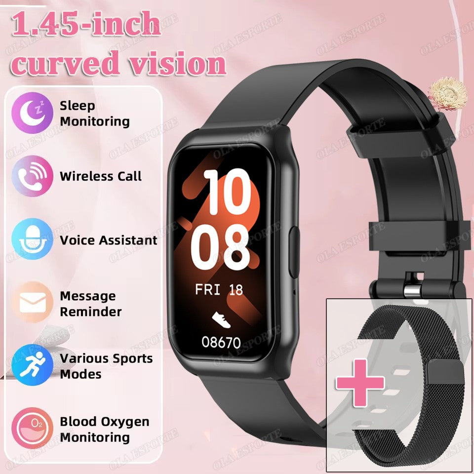 New Curved Screen Smart Watch 2025 For Health Watch Heart Rate Blood Oxygen/Pressure Sleep Monitor Sports Waterproof Smartwatch