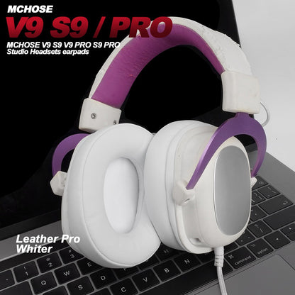 Replacement Foam Ear Pads for MCHOSE V9 S9 PRO,V9 PRO S9 PRO mchose x9 Headphones  memory foam Earpads Protein Leather