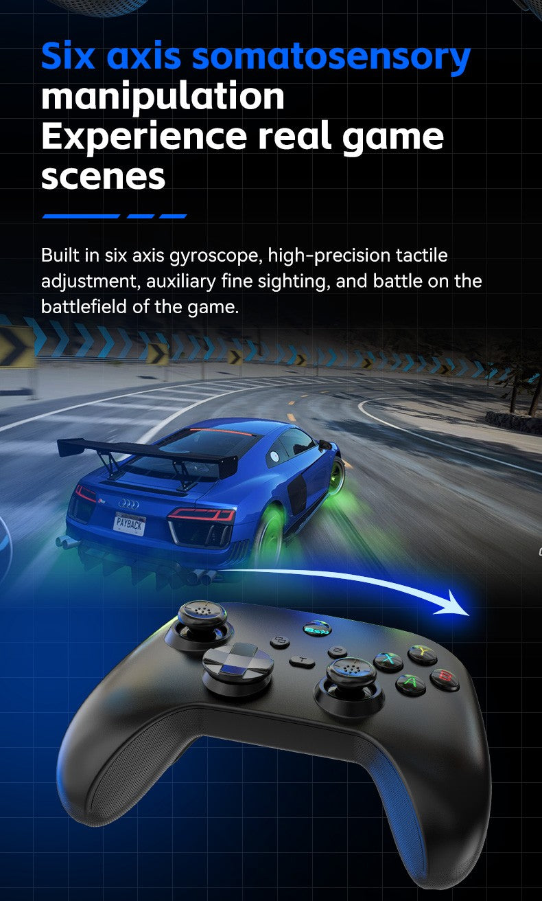 G6 Wireless Mobile Game Controller with Hall Trigger and Hall Joystick Supporting Switch/PC/Android/iOS