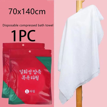 Travel Disposable Compression Towel Large Cleansing Bath Towel Makeup Remover Portable Hotel Candy Pack Non-woven Face Towel
