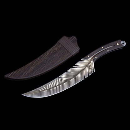 Faca de Cozinha Longquan Cabo de Madeira Faca Afiada de Açougueiro para Fatiar Ferramentas Profissionais de Culinária Artesanal Forjada China Messer