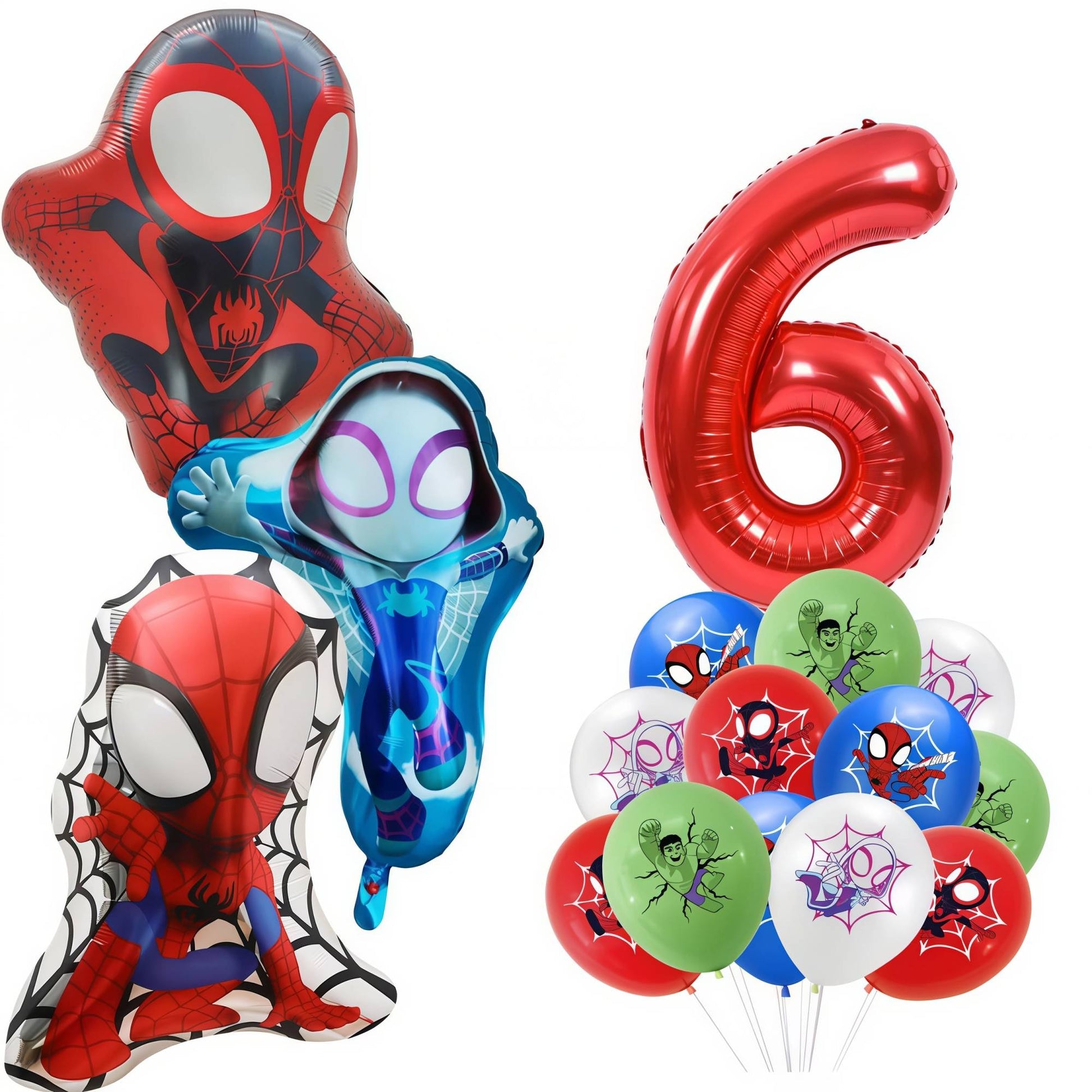 Spidey Giant Balloons Red Spider Aluminum Foil Balloon Superhero Birthday Party Decoration Party Photo Props Baby Shower Globos