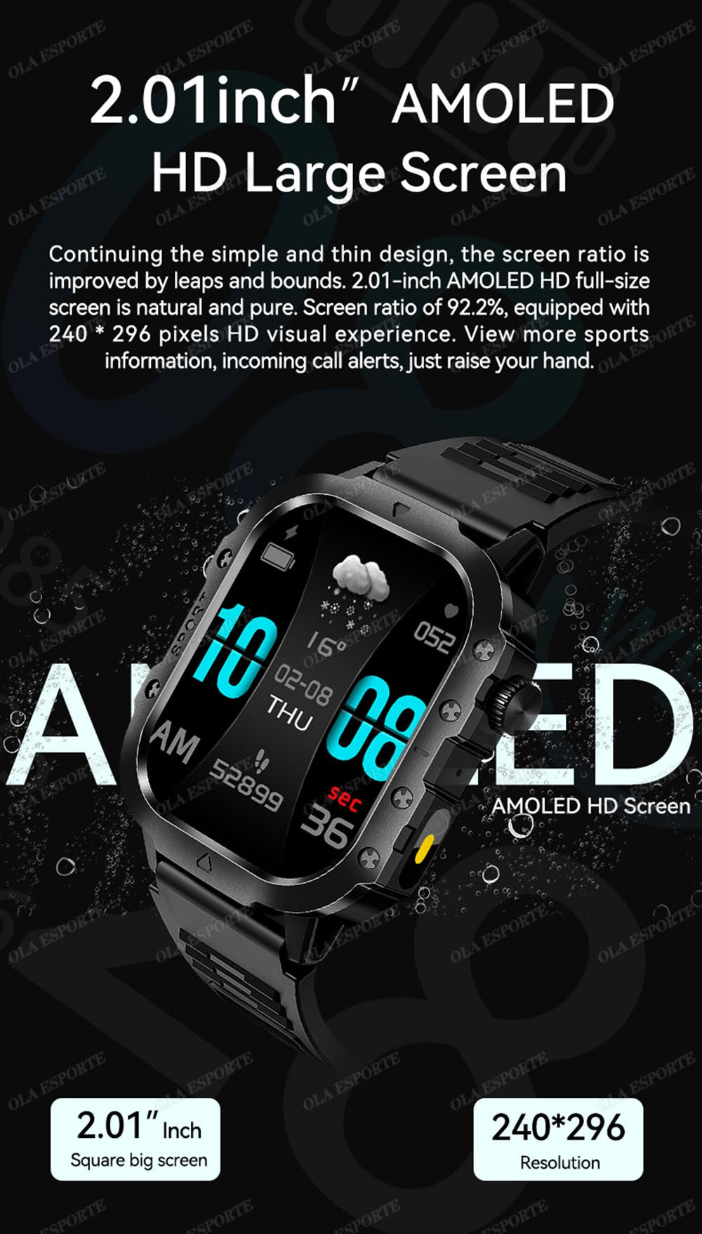 2025 New SmartWatch Men For Women Militray Outdoor GPS Track Sport Watches Heart Rate Sleep Waterproof Smart Watch IOS Android