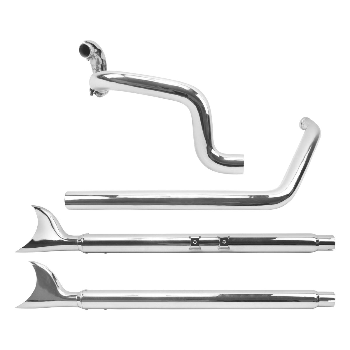 Motorcycle Exhaust Pipe Dual Exhaust System Kit For Harley Softail Fatboy FLSTF Deluxe 2007-2017 Breakout FXSB 13-16 Accessories