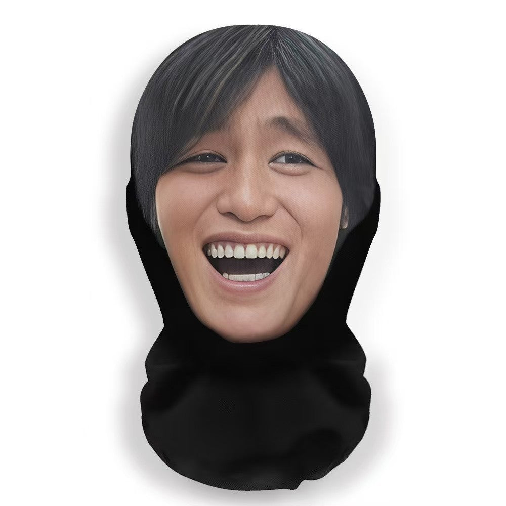 Realistic 3D Full Face Mask - Unisex Cosplay Hip Hop Balaclava Headgear for Halloween Celebrity Party Costume