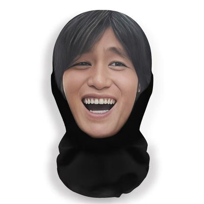 Realistic 3D Full Face Mask - Unisex Cosplay Hip Hop Balaclava Headgear for Halloween Celebrity Party Costume