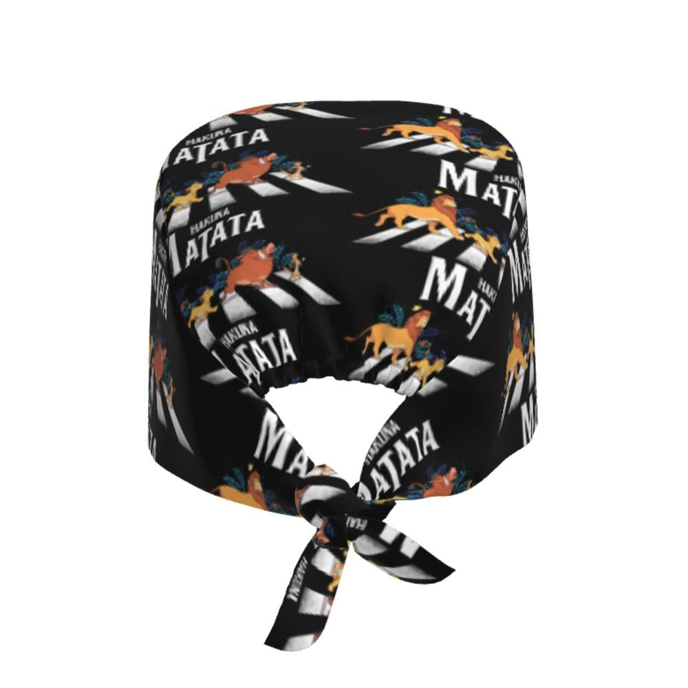 Boné cirúrgico personalizado O Rei Leão, divertido, para homens e mulheres, chapéu de esfoliação, gorro de enfermeira para dentista
