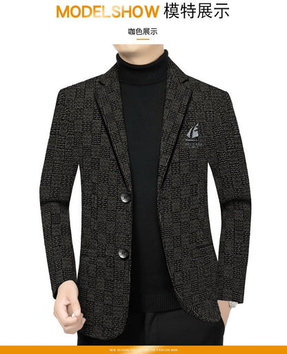 The new Chenier suit is a high-quality men's fashionable business trend stylish suit jacket for spring and autumn