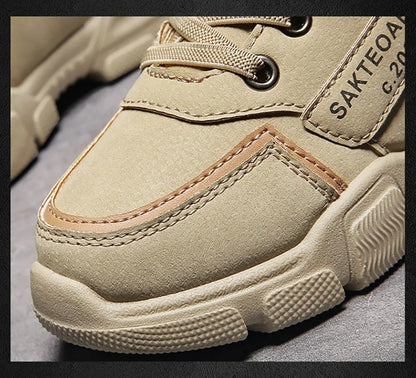 Winter Children's Boots Boys Plus Cashmere Thicken Warm Snow Boots Girls Non-slip Outdoor Boots Student Shoes Hiking Shoes