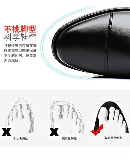 Mens Formal Leather Shoes Slip on Dress Wedding Casual Flats Luxury Walking Oxfords Office Work Zapatos Para Hombre Plus Size