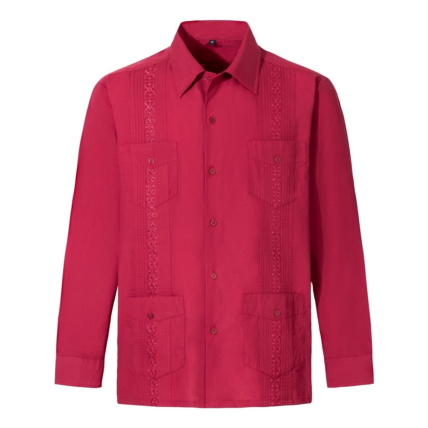 Hawaiian Shirts Men Advanced Breathable Trendy Men'S Guayabera Long Sleeve Button Up Cuban Beach Casual Embroidered Dress ????