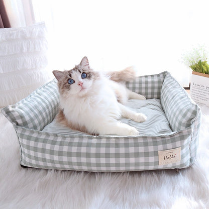 Cama para Cães e Gatos, Casa Canil para Cães de Pequeno e Médio Porte, Sofá para Gato, Cama para Dormir, Mobília, Suprimentos para Animais de Estimação, Acessórios