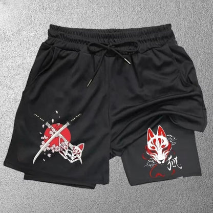 New Sports Shorts 2 in 1 Male Breathable and Informal Sportswear Double Layer Running M-3XL Basketball Shorts Gym Shorts