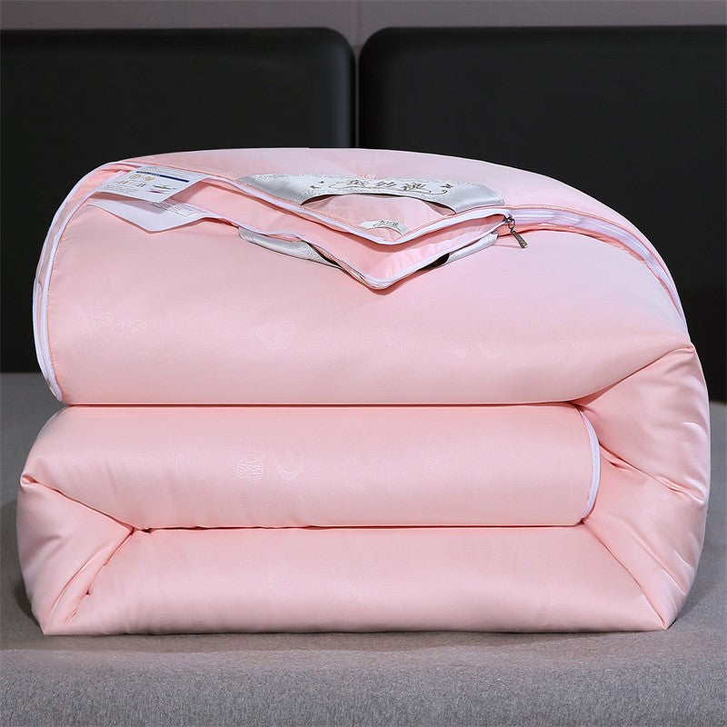 Edredom de Seda Natural Mulberry Luxuoso Queen King Size Acolchoado de Verão Inverno para Solteiro Casal Enchimento de Cama