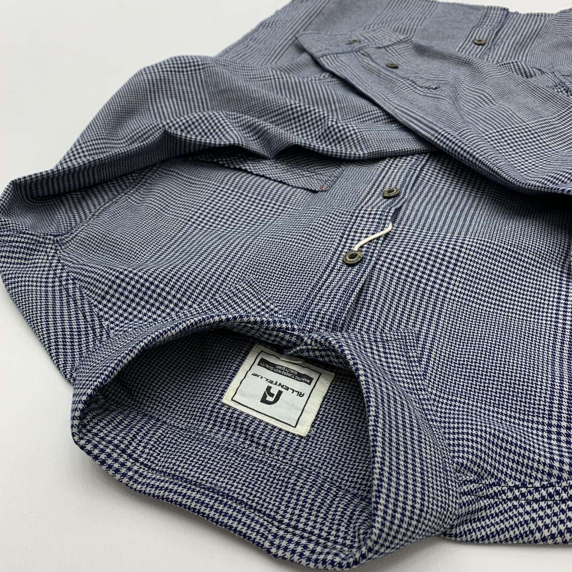 Plaid shirt Men's vintage shirt American cargo cotton loose casual coat