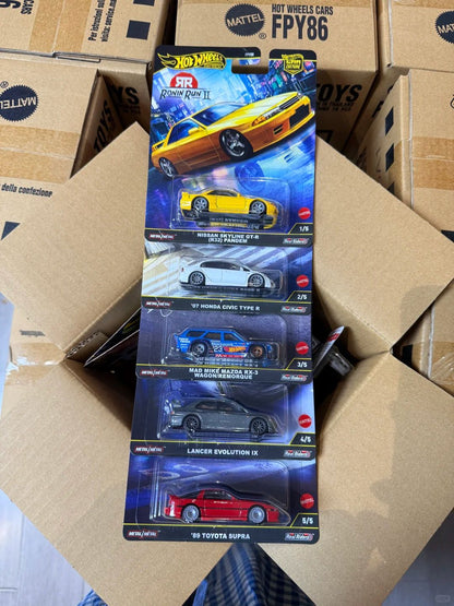 New 2025 Hot Wheels Premium Car Culture Ronin Run ? Honda Lancer Mazda Toyota 1:64 Diecast Car Model Collectible Alloy Vehicle