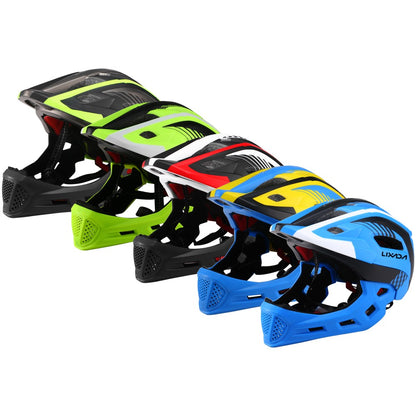 Capacete de bicicleta Lixada infantil destacável de rosto inteiro Capacete infantil esportivo para ciclismo mtb motocicleta skate patins