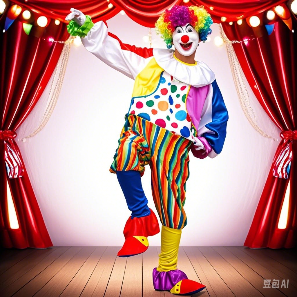 Adult Jumpsuit Circus Clown Cosplay Costume Stage Performance Suit Theme Party Joke Jumpsuits Just Clothing No Wig/shoes