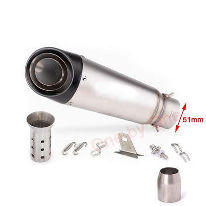 Universal Motorcycle Exhaust Muffler Pipe Escape Moto DB Killer For Honda R6 R15 R1 R3 MT07 Tmax155 XMAX GSX250
