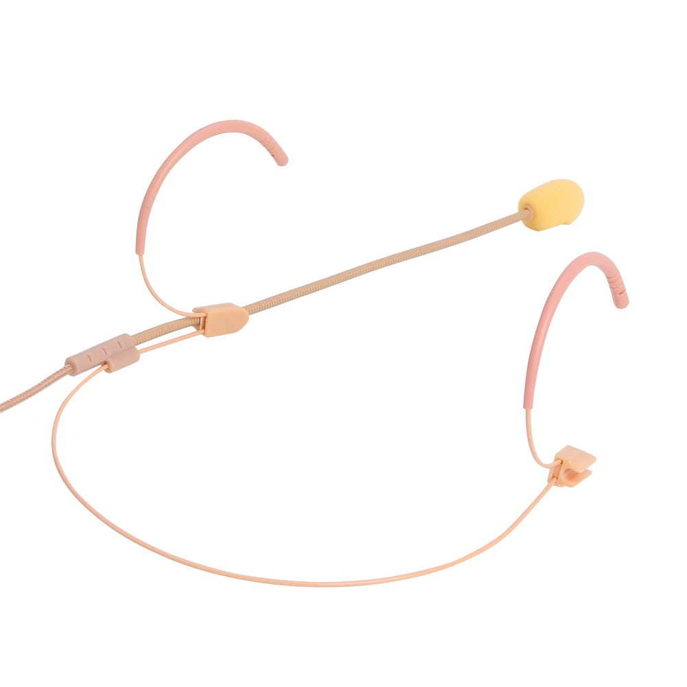 Microfone Condensador com Fio de 3,5 mm para Uso na Cabeça com Cancelamento de Ruído para Transmissor Bodypack Sem Fio Headset Mini Microfone