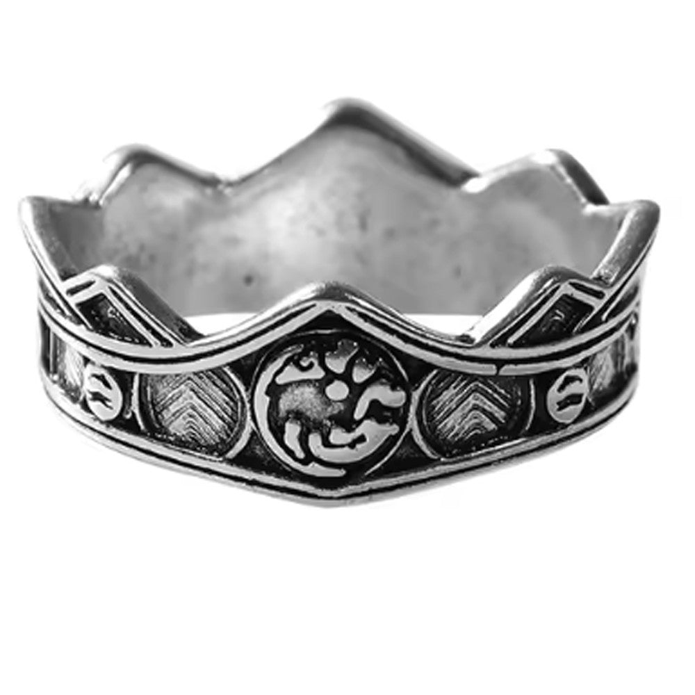 Targaryen Ring Cosplay Three Head Dragon Golden Alloy Metal Rings Fancy Props Halloween Party Costume Accessories Gifts Xmas
