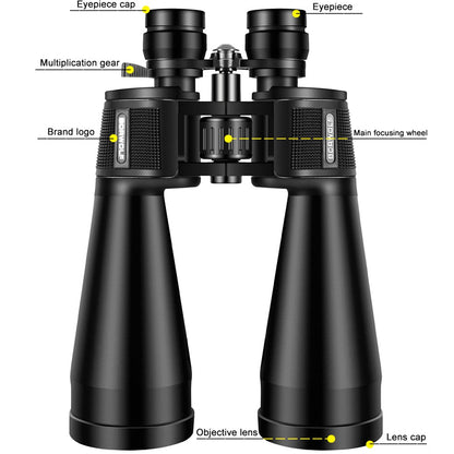 BORWOLF Binóculos de Grande Lente Objetiva 20-60X70 FMC Óptica de Alta Potência para Caça Observação de Pássaros e da Lua