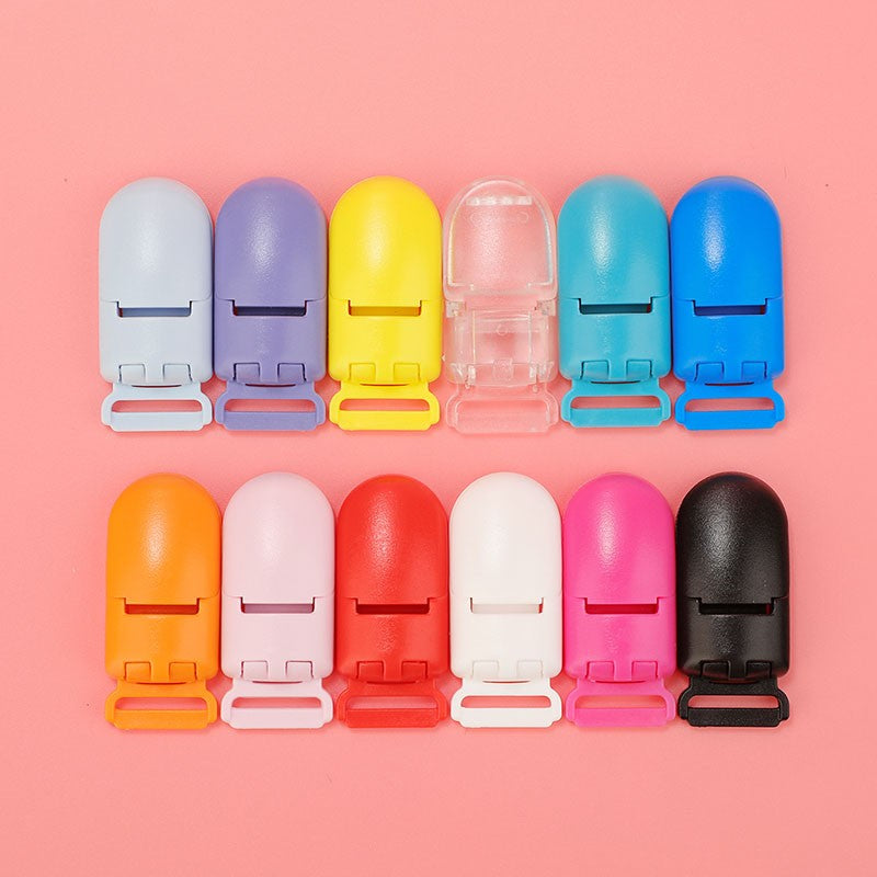 TYRY.HU 10Pcs/set Plastic Baby Pacifier Clips Holder Soother Pacifier Infant Dummy Clips Accessories For Pacifier Clip Diy