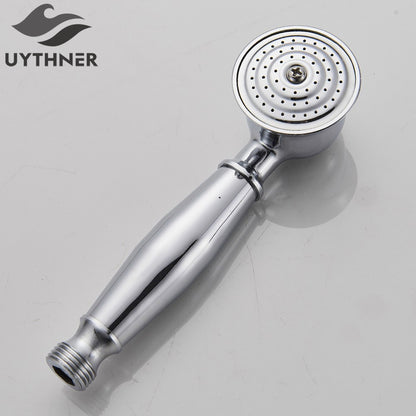 Ducha Chuveiro Banheiro Vintage Cerâmica Latão Montado Parede Torneira Pulverizador Acessório Hardware Chuveirinho