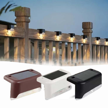 1-8Pack Solar Deck Lights Outdoor Waterproof Solar LED Lights Garden Decor Sunlight for Stairs Railing Yard Pathway Lighting
