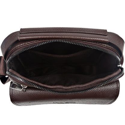 Men's Genuine Leather Crossbody Shoulder Bags High Quality Tote Fashion Business Man Messenger Bag Leather Bags Fanny Pack