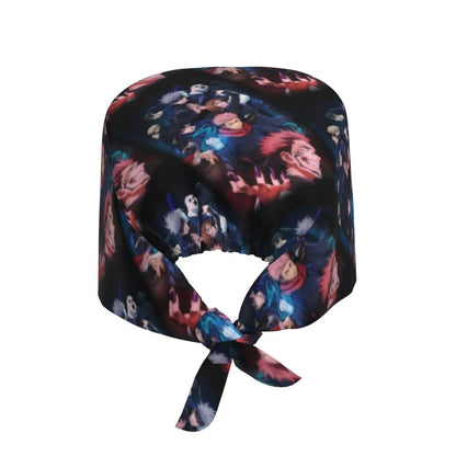 Custom S-Satorues G-Gojoes Cartoon Scrubs Cap Surgical Hats Women Men Skilled Operating Room Cap Operator Hats Lab Works Hat